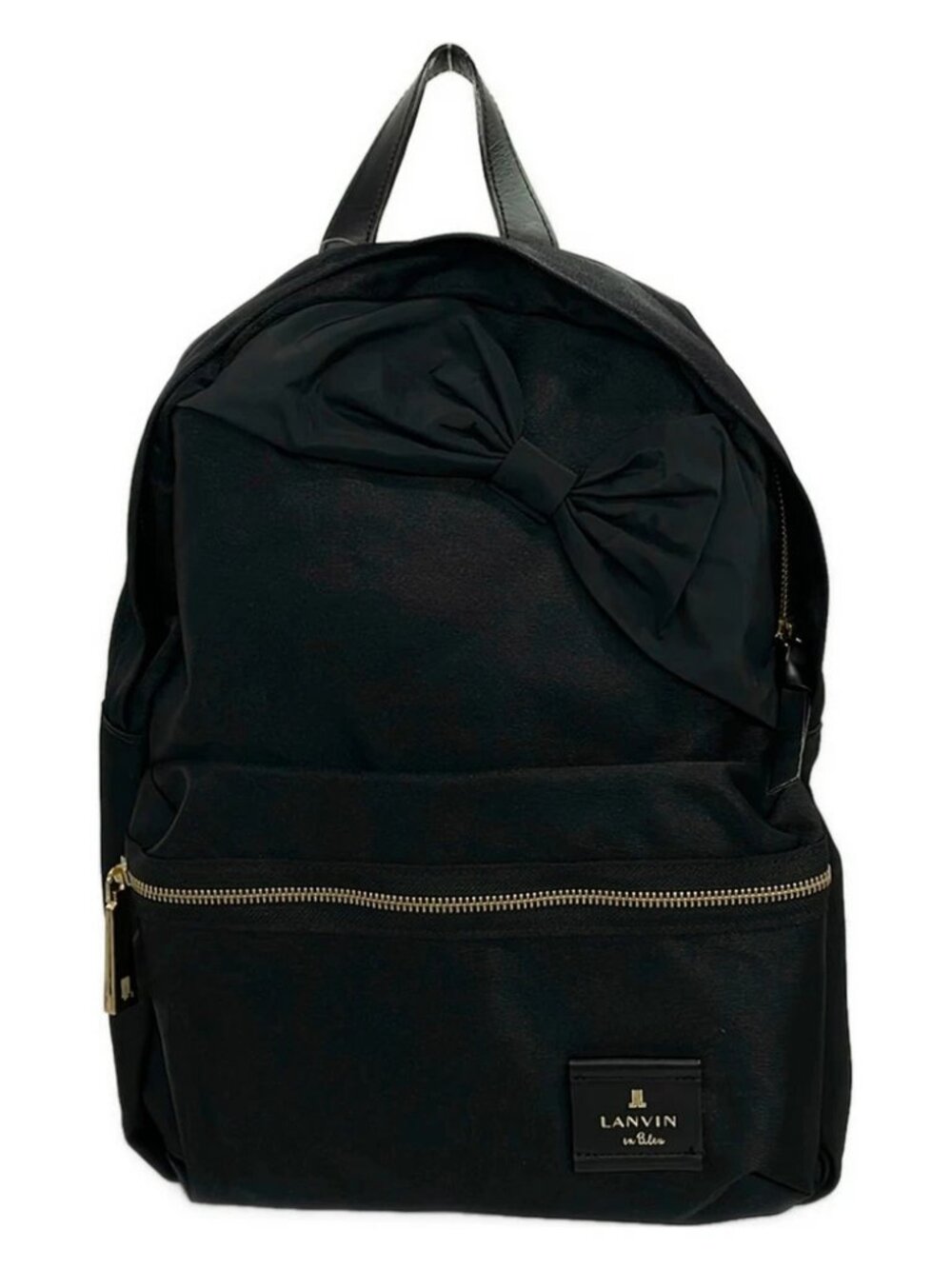 LANVIN en Bleu Black Nylon Backpack